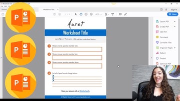 How to Create Worksheets for an Online Course in Powerpoint: FULL TUTORIAL