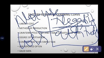 Chapter 3  II factors affecting learning curve. Difference between the experience & learning curve