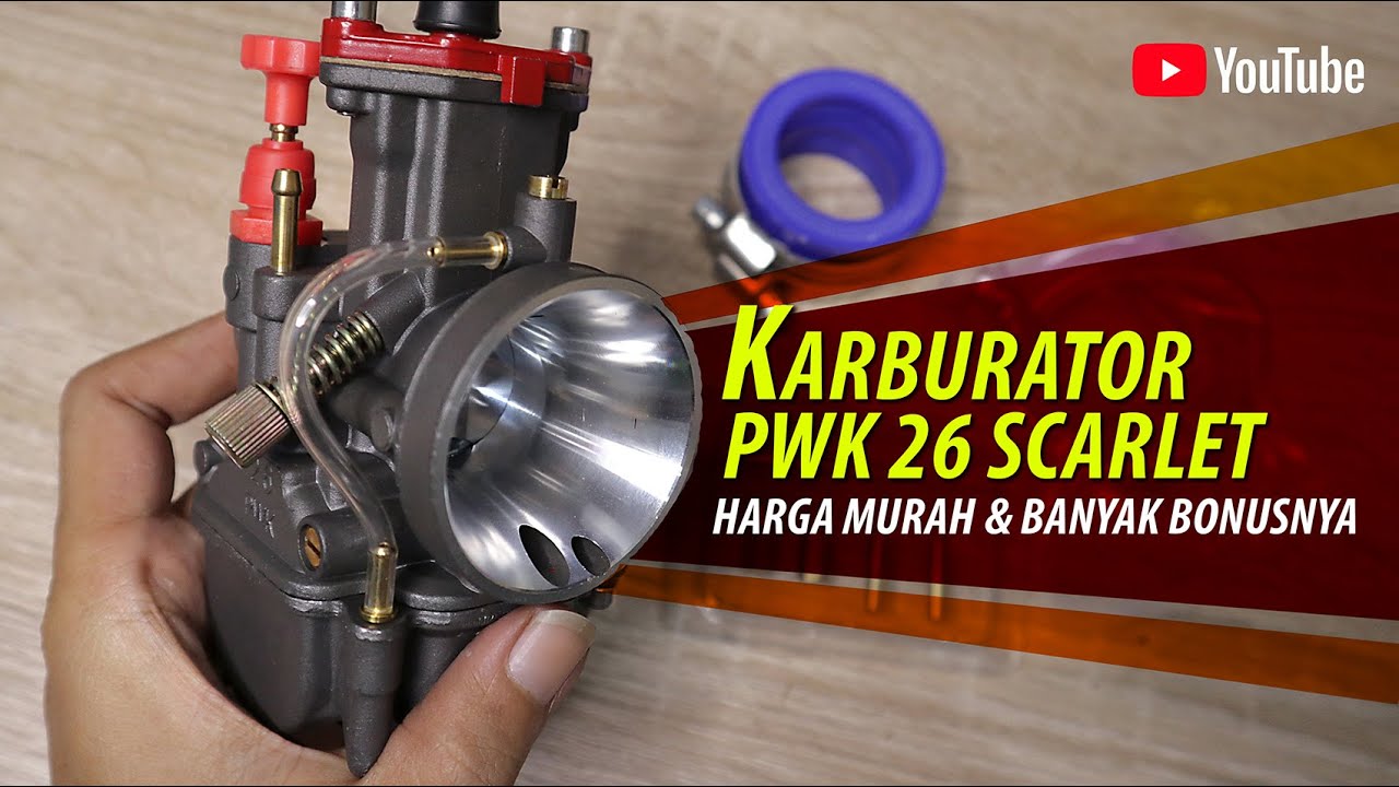 KARBURATOR PWK 26 TERBARU SCARLET RACING (Untuk Motor 2 Tak) 