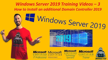 How to Install an Additional Domain Controller Windows Server 2019 Video - 3 Server 2019 Training.