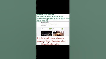 #discount #deal #cheap #save #presto #perks #Toronto zoo