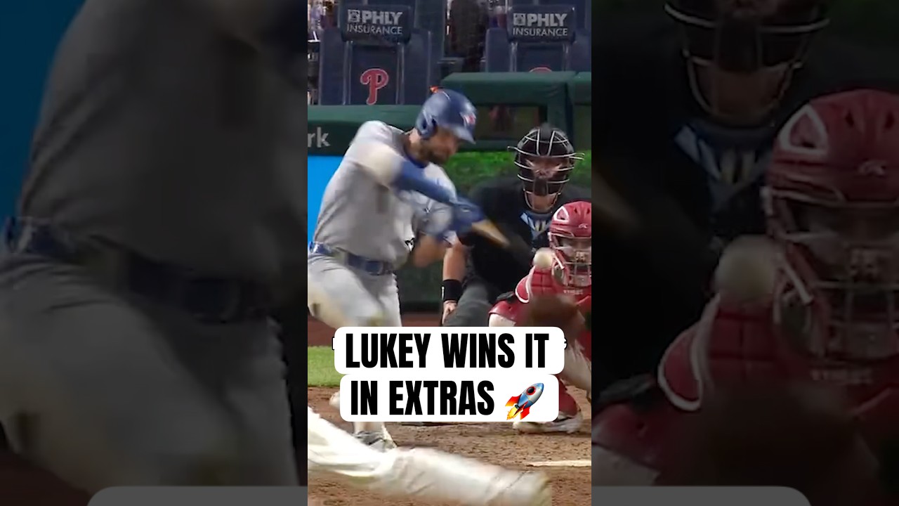 Nathan Lukes launches an 11th-inning home run for the series win in Philadelphia 💪 #MLB #BlueJays