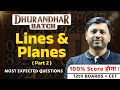 Lines &amp; Planes Part 2 | 12th Maths | Board &amp; MHT-CET | ANIRUDH SIR | Dhurandar Batch