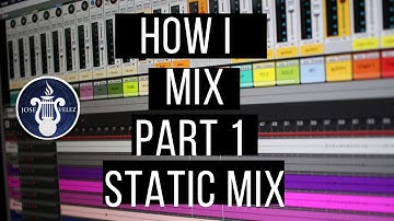 How I Mix a song / part 1 Static Mix or Gain Staging (Made with @ReasonStudios )