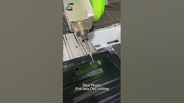 Five-axis CNC machine cutting product live video