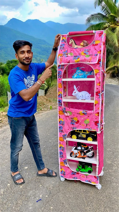 3 Door 7 Shelf PVC Collapsible Wardrobe Unboxing and Fitting 😍