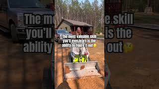 Most Valuable Skill. #life #work #outdoors #tools #ranch #diy #farm #marriage #relatable #viral