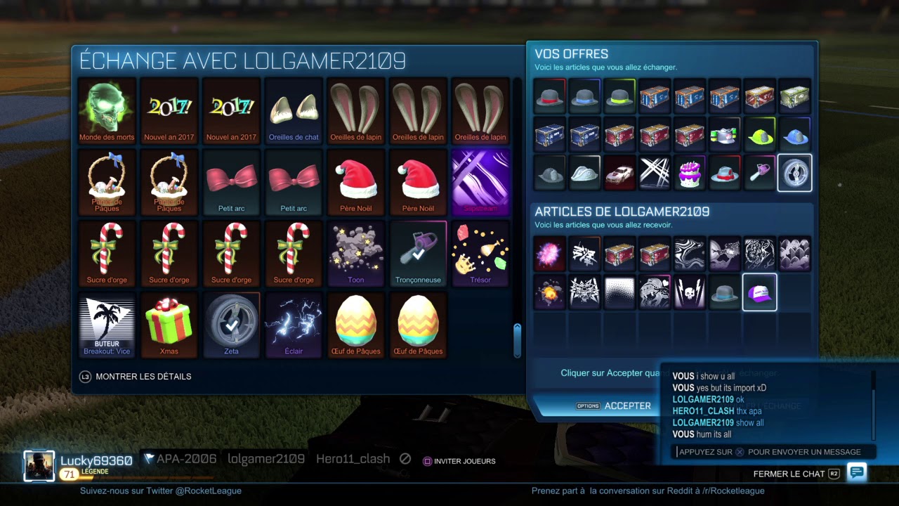 Rocket League: DAMNN THIS TRADE ITS NICE FOR ME