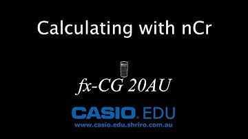 Calculating with nCr on fx-CG20AU
