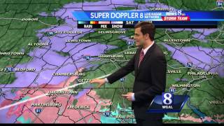 Snow expected to switch to wintry mix this evening