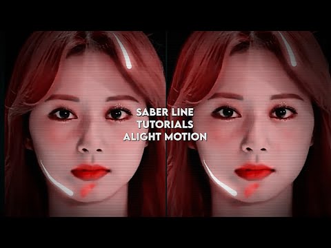 SABER LINE TUTORIAL ON ALIGHT MOTION ❤🍓