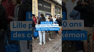 The crowd in Lille for the 30th anniversary of Pokémon cards