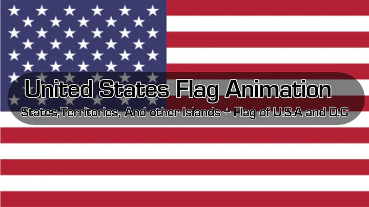 United States Flag Animation - States, Territories, Atolls, And etc.