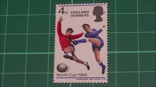 外国切手希少1966年イングランド　サッカーワールドカップ優勝 記念切手　シート 1966 Football Stamps #philately #stampcollecting #worldcup - YouTube