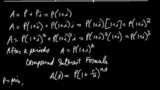 Precalculus Algebra Compound Interest