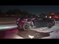 Crash on North Freeway sends woman to hospital after vehicle flips, Camaro goes off freeway