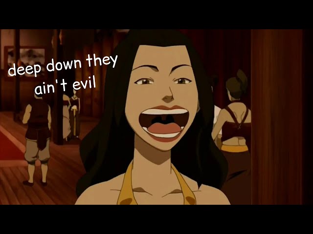 ATLA & LOK villains being nice and normal for 2 minutes class=