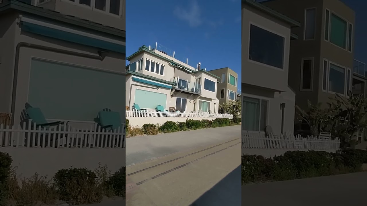 On the path at Pacific Beach! 🌊🏖️ 