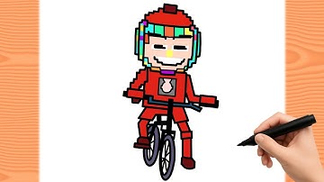 Como Dibujar a Chicleteira Bicicleteira - Steal a Brainrot [ROBLOX]