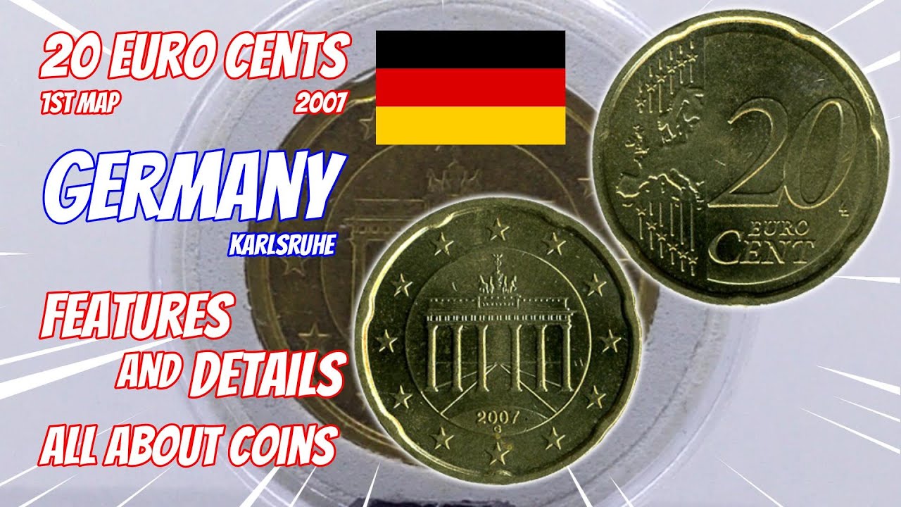 20 Euro Cents 2007 1st map - GERMANY | Features and Details | All About Coins