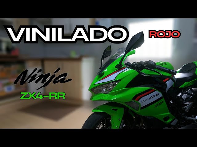 Vinilo Rojo Kawasaki Ninja ZX-4RR 2025 - YouTube