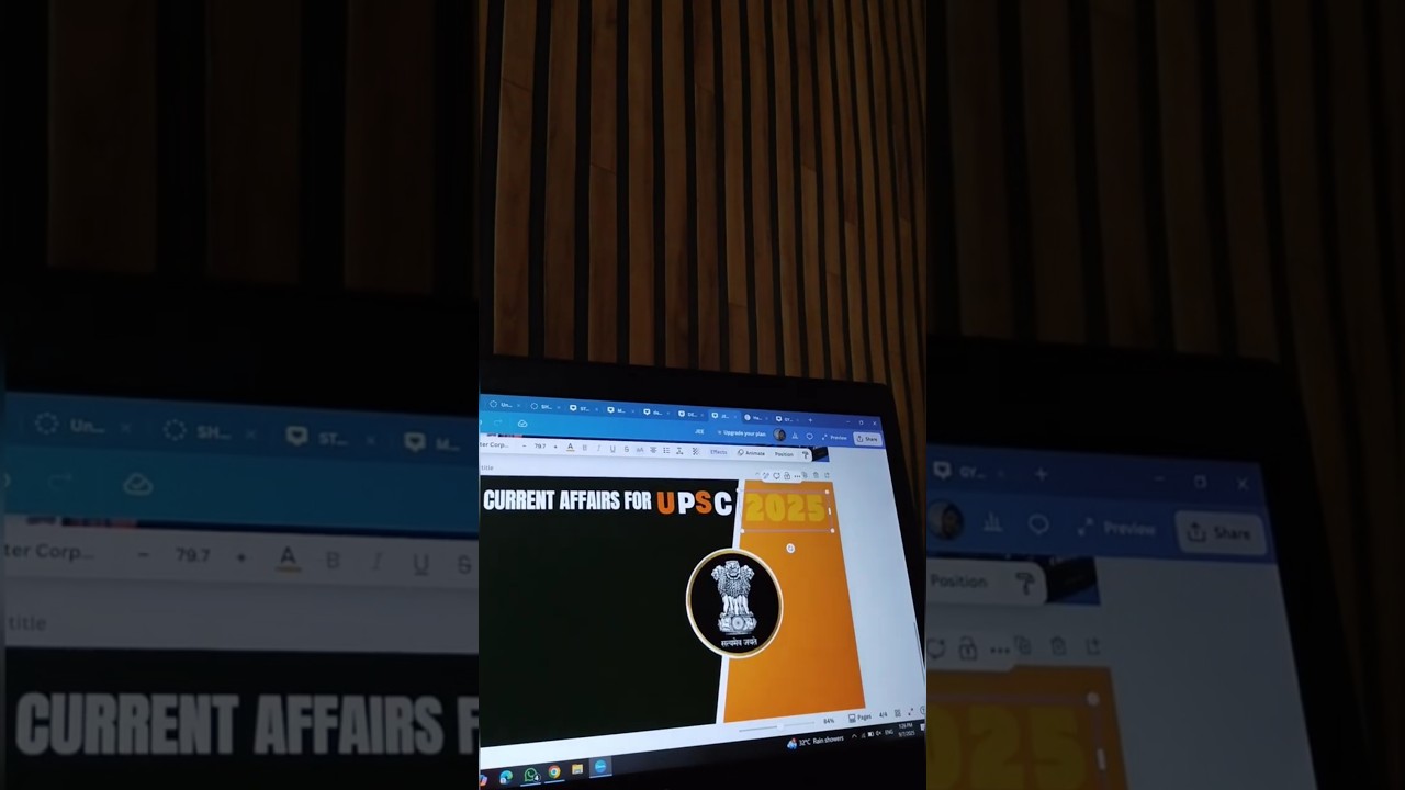 UPSC Thumbnail Design | Professional YouTube Thumbnail 