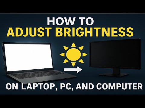 Apne laptop/computer me brightness kaise adjust kare 🤔 - YouTube