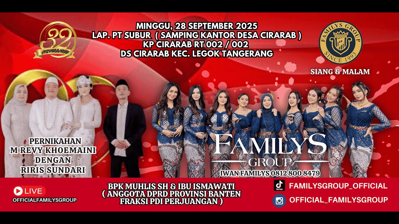 Live Familys Group Edisi Kp Cirarab Legok - Tangerang | Minggu 28 September 2025 | MALAM