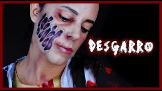 Tutorial zombie con piel desgarrada para Halloween 2019  | Silvia Quiros