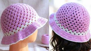 Crochet Bucket Hat Tutorial | Granny Stitch Pattern (Beginner Friendly)