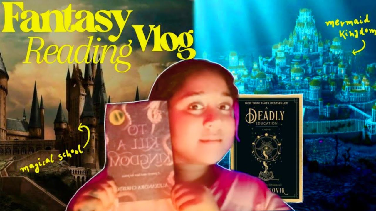 Vlog🔮 Reading fantasy books to escape reality| Pirate-mermaid fantasy| magical school✨️