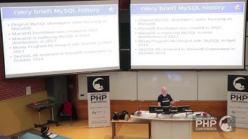 New Zealand PHP Conference 2015 / The MySQL-MariaDB story - Michael Widenius
