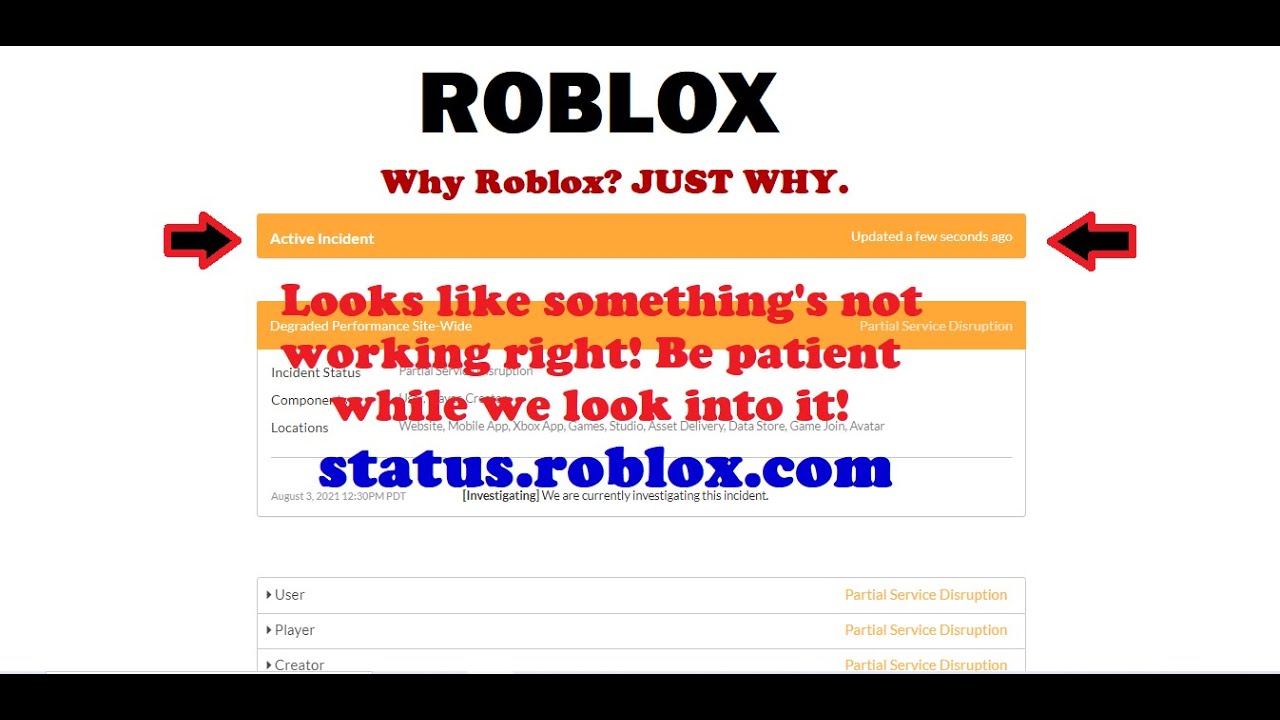 Roblox S DataStores Are Down Oh No Read Description YouTube 