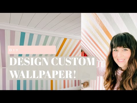 design-wallpaper-with-me!-then-let's-install-rainbow-wallpaper-in-my-craft-room!