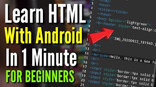 [ Part 1] Learn HTML For Beginners | Full Beginners Course | HTML Basics | Web Development Tutorial