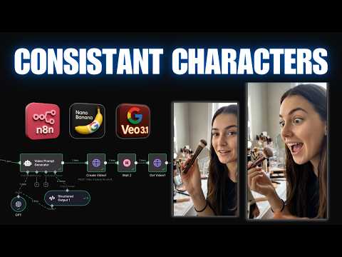 FINALLY - Create 60-Seconds AI UGC Ads with Character Consistency on AUTOPILOT (n8n Tutorial)