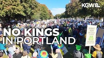 Tens of thousands march in downtown Portland for 