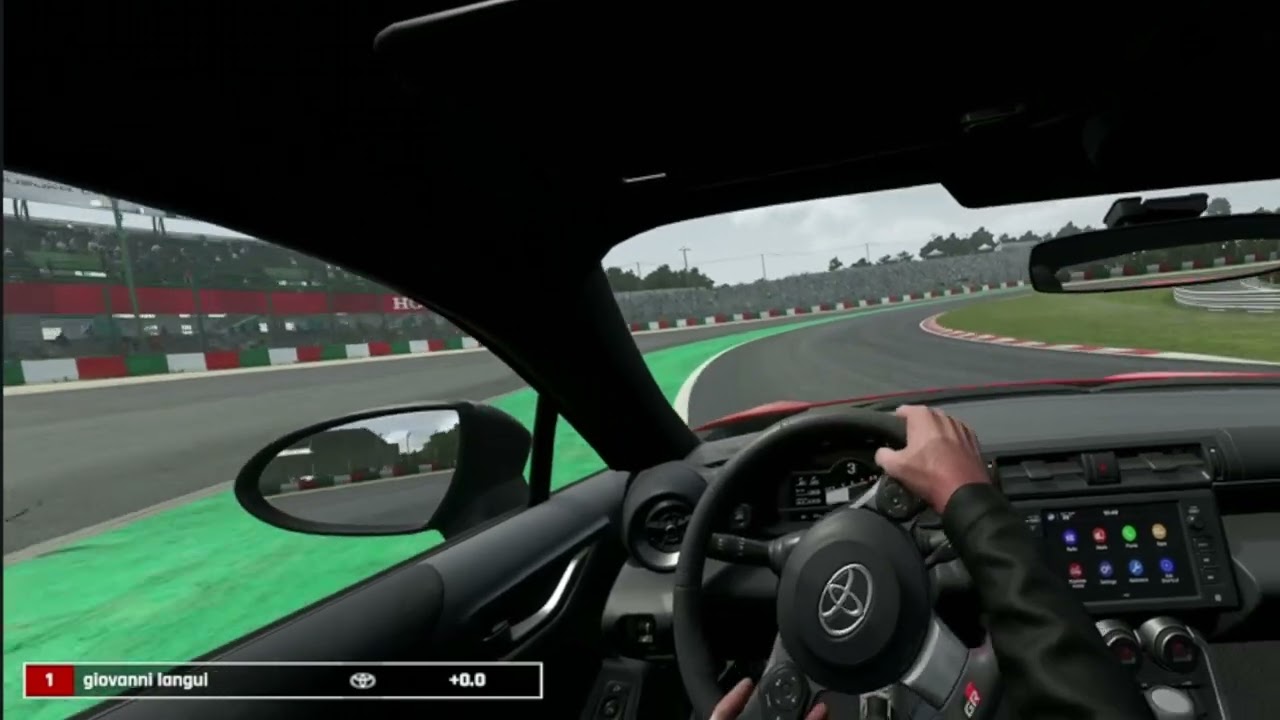 Asseto Corsa Evo Toyota gr86 test run with Logitech pro wheel 