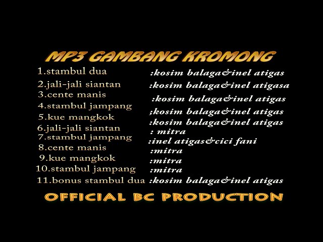 Mp3 gambang kromong _ audio jernih class=