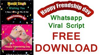 Friendship Day Whatsapp  Facebook Viral Script FREE download and earn money screenshot 5