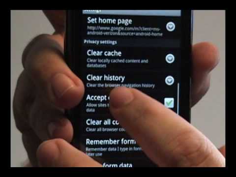 How to empty cache on droid razr