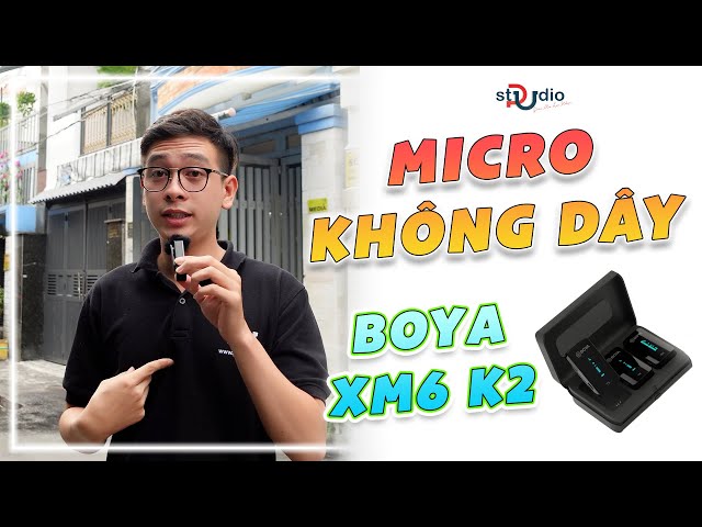 Micro không dây lọc ồn cực đỉnh BOYA BY-XM6 K2 | Pustudio.vn