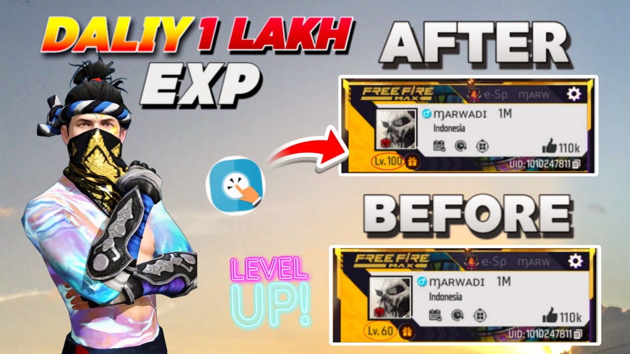 I Tried LEVEL UP Glitch In Free Fire 😲 0 To 100 Level In 7 Days ?  eSports Marwadi Level Up 🤯