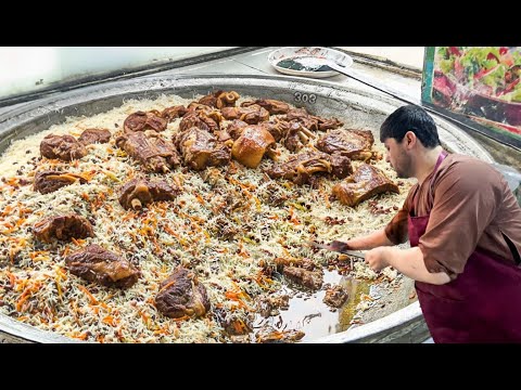 Unbelievable 200KG Kabuli Pulao In Afghanistan Mountain Of Rice Meat 