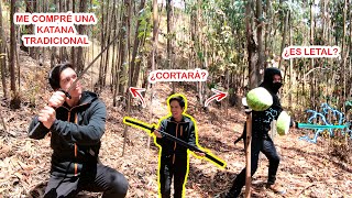 PONGO A PRUEBA UNA KATANA TRADICIONAL de COMBATE 😱 | HECHA en LIMA PERÚ 🇵🇪