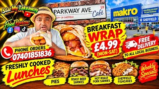 Trying PARKWAY AVE CAFE  Breakfast Wrap (£4.99) inside MAKRO SHEFFIELD