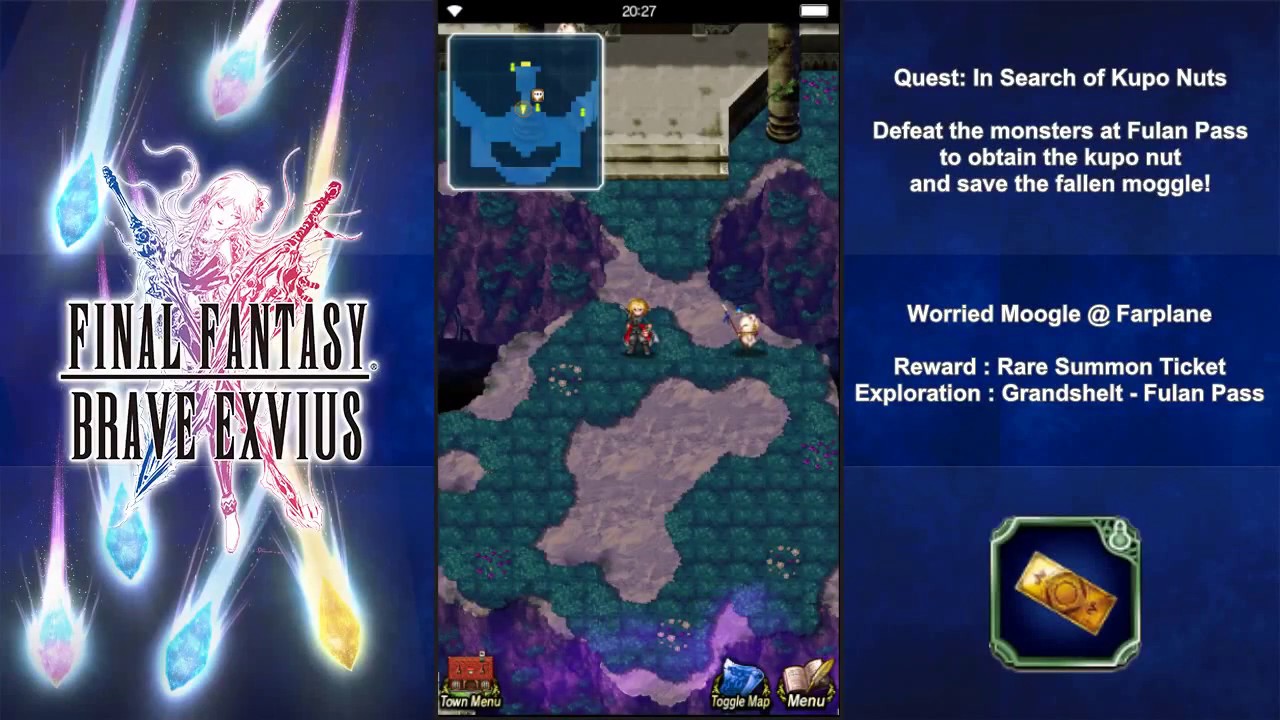 final fantasy brave exvius quest  2022 Update  ♦FFBE♦ Worried Moogle 1 \u0026 2 Quest: In Search of Kupo Nuts, The Lllusive Superslick