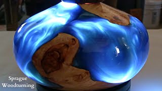 Woodturning  The Peacock Hollow Form?