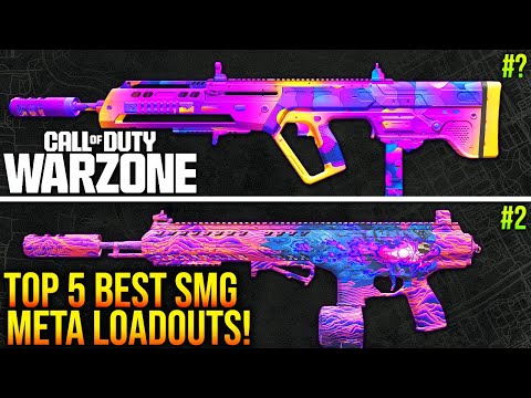 WARZONE: New TOP 5 BEST SMG META LOADOUTS After Update! (WARZONE 3 Best Weapons)