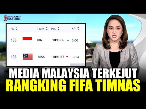 🔴MEDIA MALAYSIA SHOCK !! RANKING FIFA MALAYSIA DISALIP INDONESIA USAI BANTAI TURKMENISTAN.